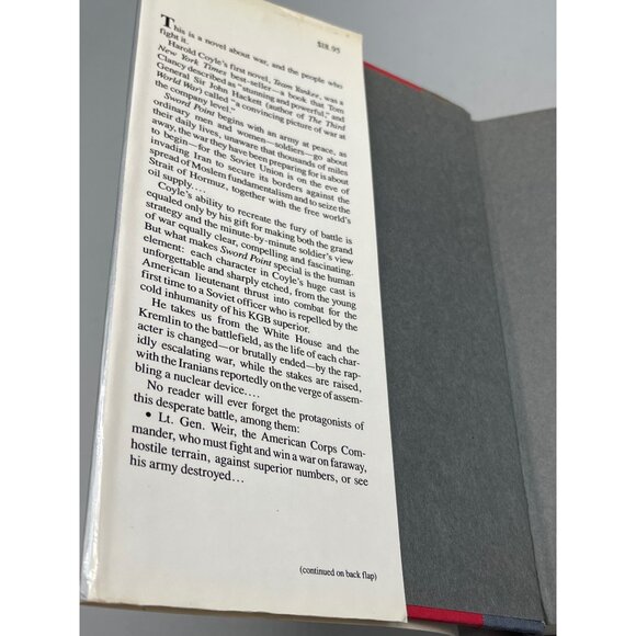 Sward point by Harold Coyle hardcover book dustcover simon and schuster READ - Picture 4 of 6